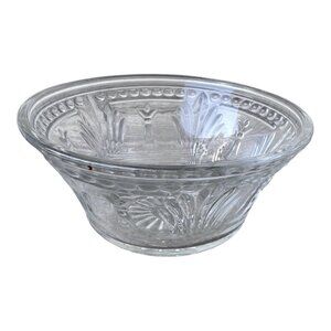 Vintage Toscany Crystal Alexandria Pattern Serving Bowl Glass Clear